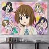 K Anime Auf Anime Mädchen Wandteppich Niedlicher Japanischer Schulmädchen Druck Wandbehang für Teenager Schlafzimmer Wohnheim Zimmer Dekor Mehrere Größen