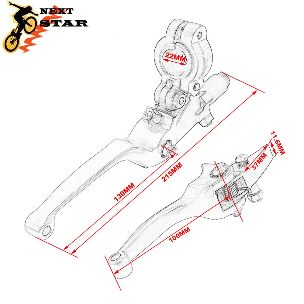 ASV Foldable Brake Cluth Levers 7/8"; 22mm For HONDA KTM SUZUKI YAMAHA CRF CR XR YZ WR EXC 125 230 250 250F 400 Motorcycle