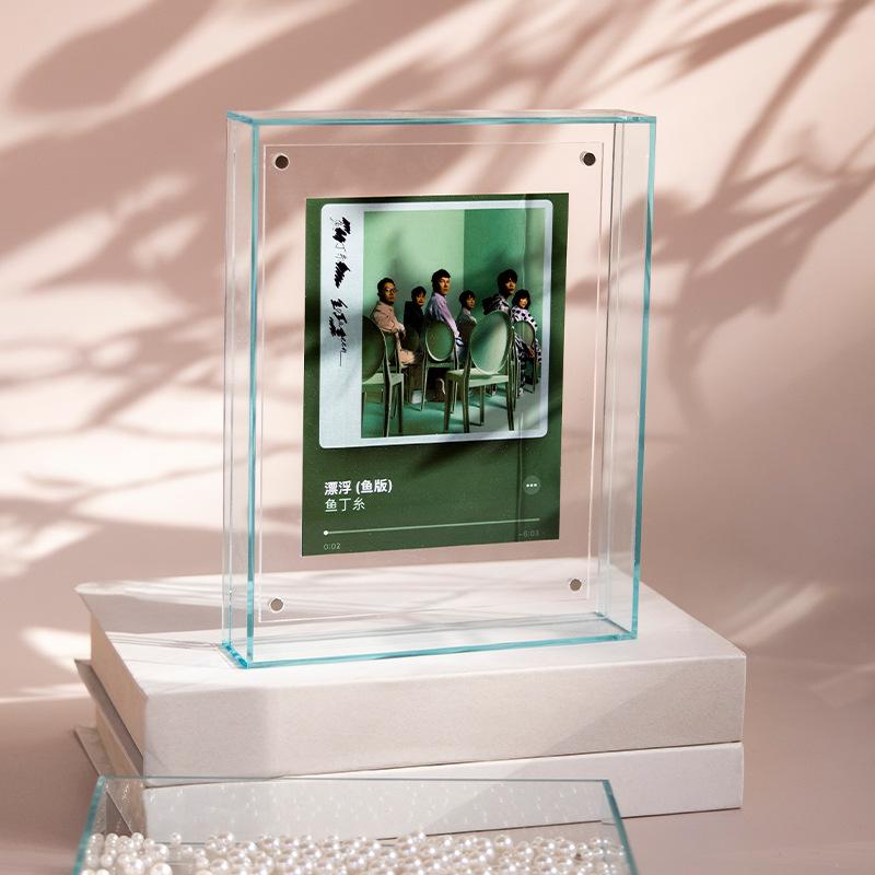 Acrylic Translucent Photo Frame for Ambient Pendulum, Wall Decoration, Hollow Picture Frame for Wedding Photo, ID Photo,Painting