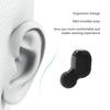 TWS BT5.0 Headset HIFI Sound Quality Wireless Earphone Multi-function Button Waterproof Portable Headphones with Large Capacity Black