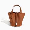 Leder-Togo-Tasche aus hochwertigem Rindsleder, neuwertiger Gemüsekorb, Damen-Beuteltasche, elegante Damen-Pendlertasche