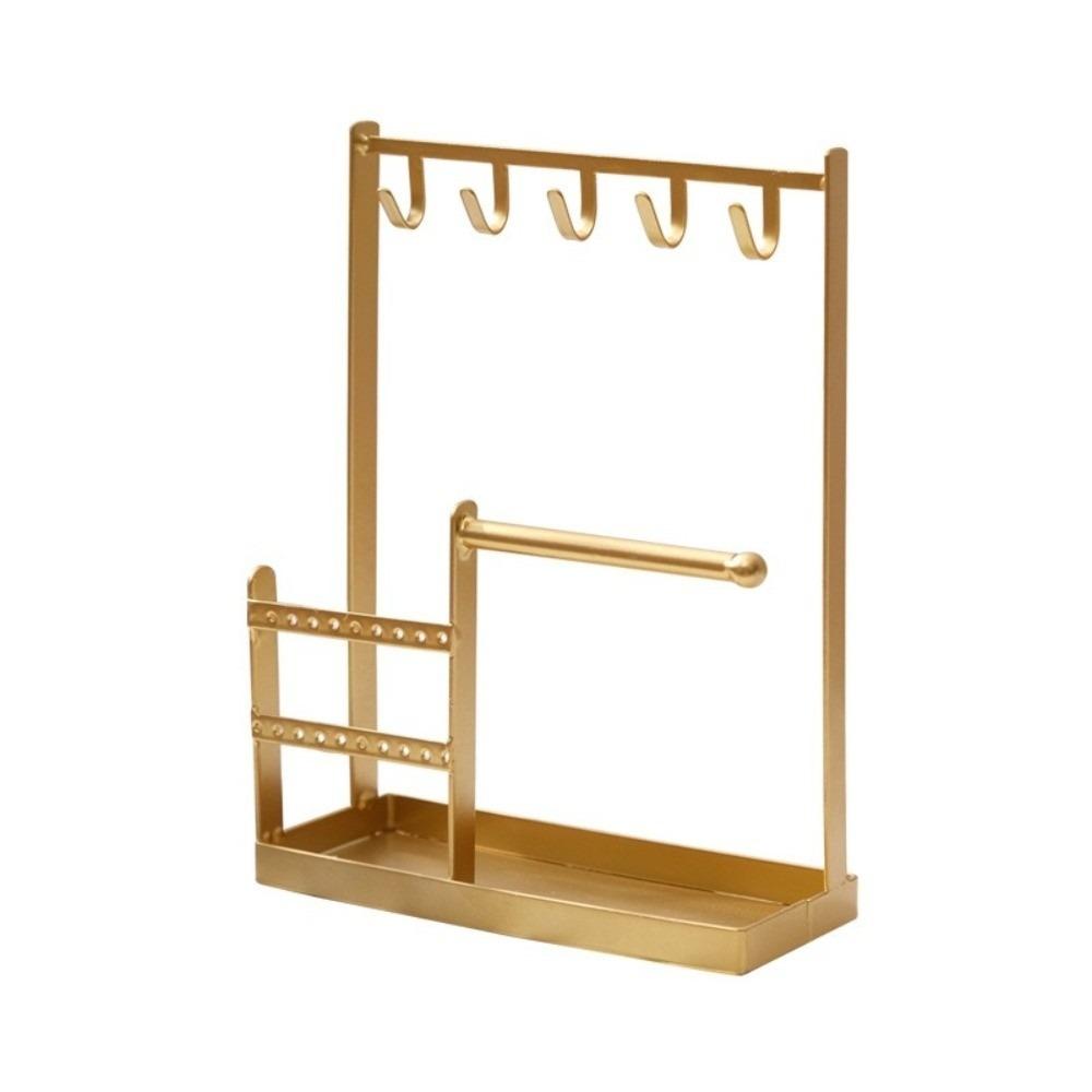 Multifunctional Jewelry Display Rack Metal Necklace Storage Rack Earrings Display Stand  Ring