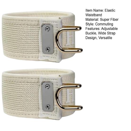 1/2Pcs Elastic Waistband with Metal Buckle Adjustable Screw Fixing Wear-Resistant Fabric Wide Strap Belt Training Safety Belt