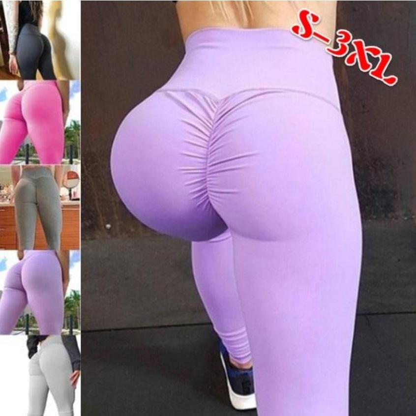 High Waist Womens Yoga Pants Print Sports Fitness Gym Stretch Leggings Trousers