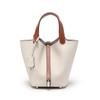 [New] High-quality First-layer Cowhide Niche Vegetable Basket Handbag Female, Genuine Leather Large-capacity High-end Bucket Bag