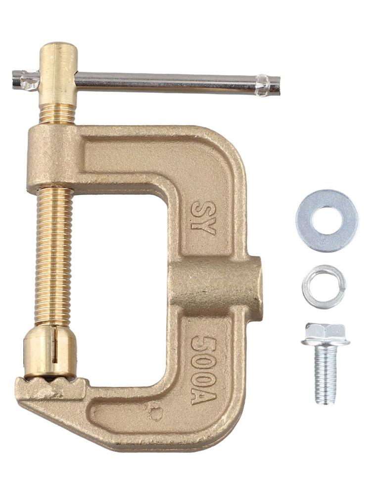 Copper Ground Earth Clamp 500A G Shaped for Welding Accessories Suitable for Oil Platforms and Auto Manufacturing