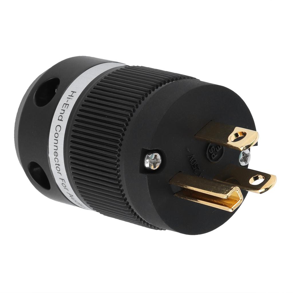 Monosaudio M100G Pure Copper GoldPlated Power Plug AC Power Connector Plug for Audio DIY Power Cord 15A 250V