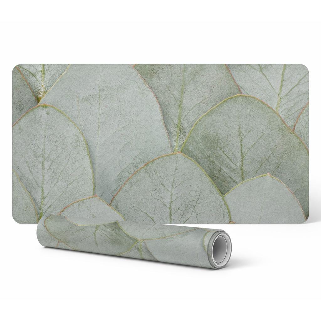 Vinyl Workplace Protective Pad Leaves in Harmony 90x45 cm