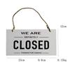 Double Sided Hanging Sign With Ring Open and Closed Club Business Sign  Shop