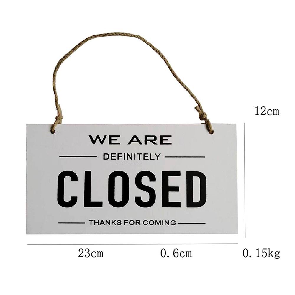 Double Sided Hanging Sign With Ring Open and Closed Club Business Sign  Shop