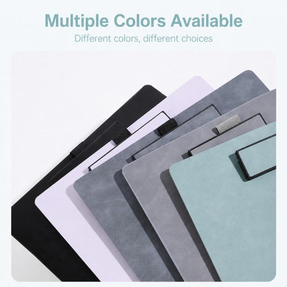 1Pc PU Leather A4 Clipboard Hard Paper Clip Board Durable Writing Pad  Conference