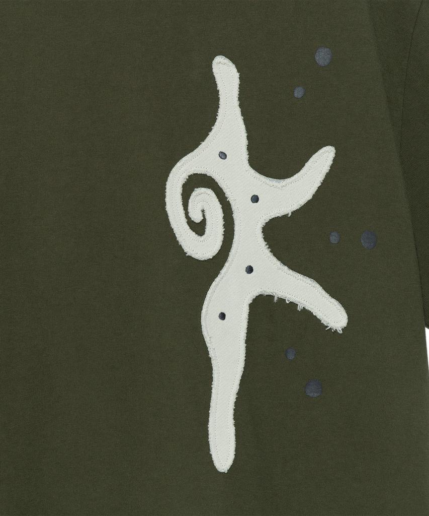 THE COLDEST MOMENT Tcm Sun Patch T (Khaki)