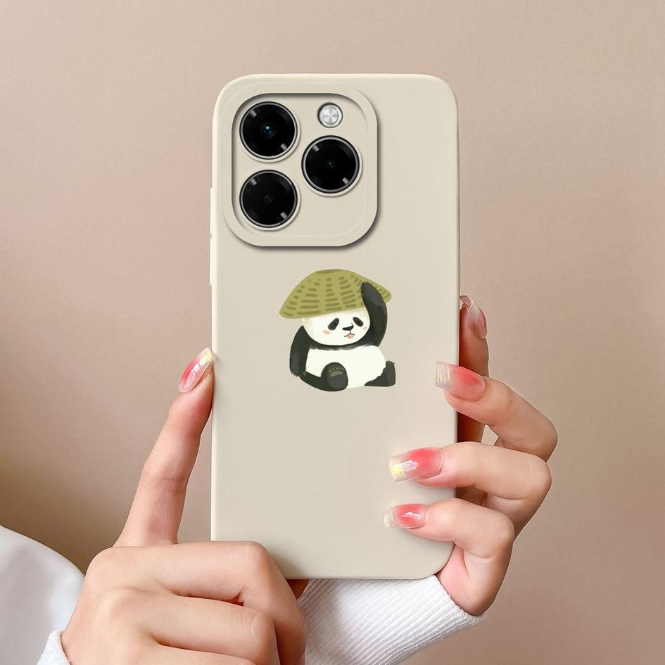 Niedliche Bärenhülle für Infinix Hot 50 Pro Plus 50i Note 40X Zero 40 Smart 9 4G 5G Niedliches Heilmuster Silikon Weicher Schutz Für Infinix Neu Capa