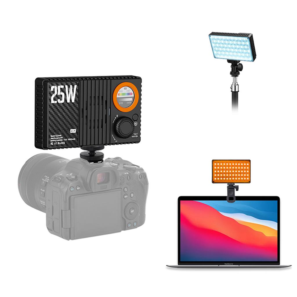 168 LED Video Lights 1800K-9000K, Handheld Camera RGB Fill Light with Rechargeable Battery for Photography,  , Kids, Weddings, News