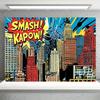 Superhero City Birthday Party Supplies Backdrop Comic Style Building Landscape Decoration Baby Shower Photo Backdround Kid Gift560