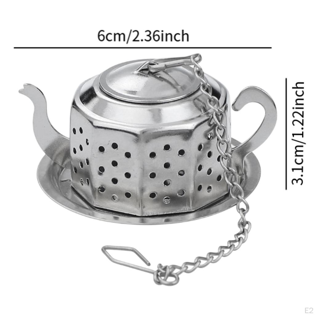 Tea Infuser Strainer Multipurpose Portable Steeper Basket Loose Leaf for Household