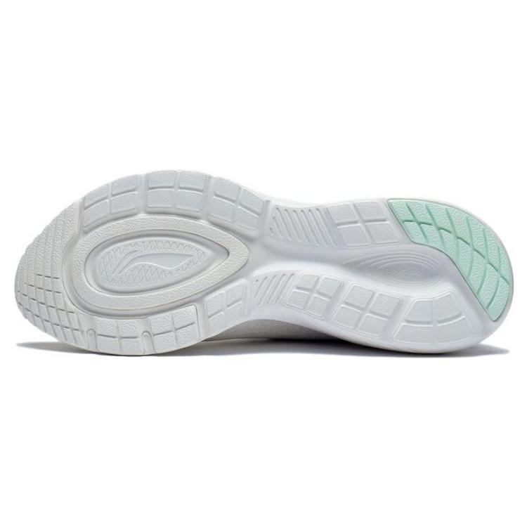 Li Ning YunQue Slip Resistant Cushioning Abrasion Resistant Low Top Running Shoes Women's White Purple ARST026-2
