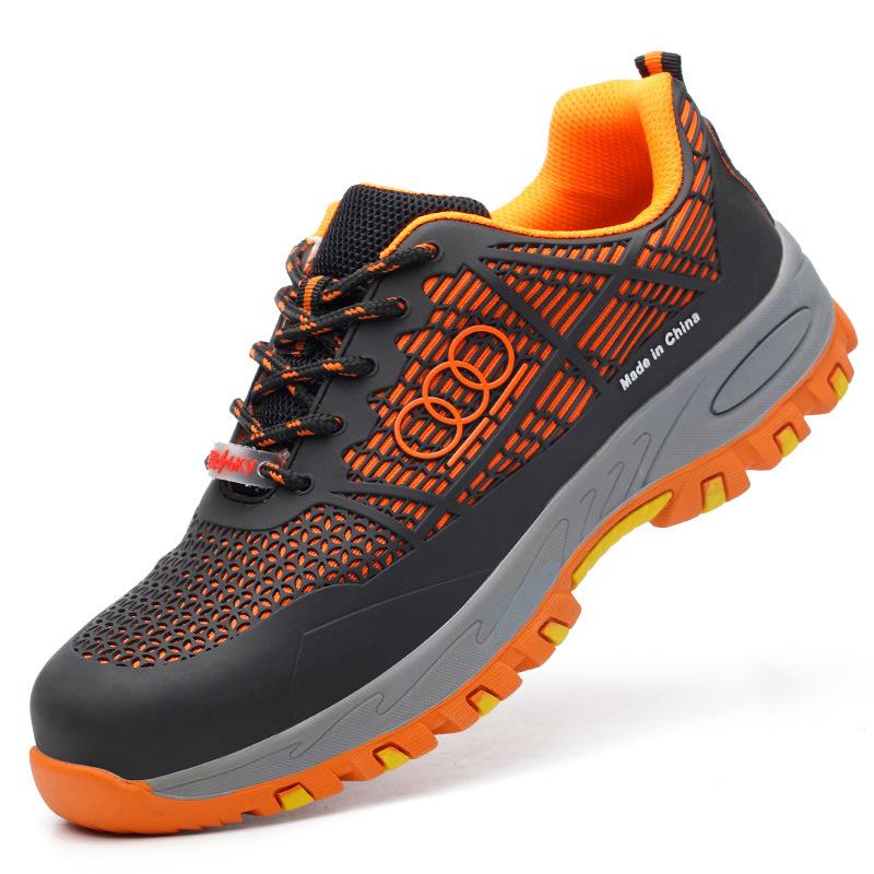 

Рабочие ботинки Holfredterse, самые популярные мужские ботинки со стальным носком, устойчивые к проколам, легкие утепленные ботинки Lbx-14, синие/красные/оранжевые 39