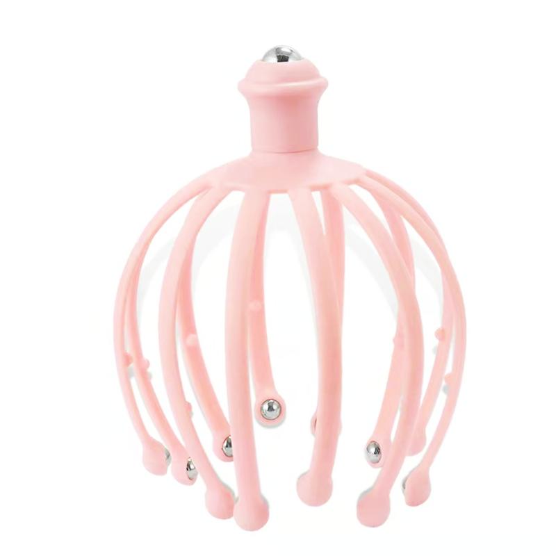 Head Massager Scalp 9 12 Claws Neck Comb Roller 9 Finger Steel Ball Hand Held Relax Spa Hair Care in Home