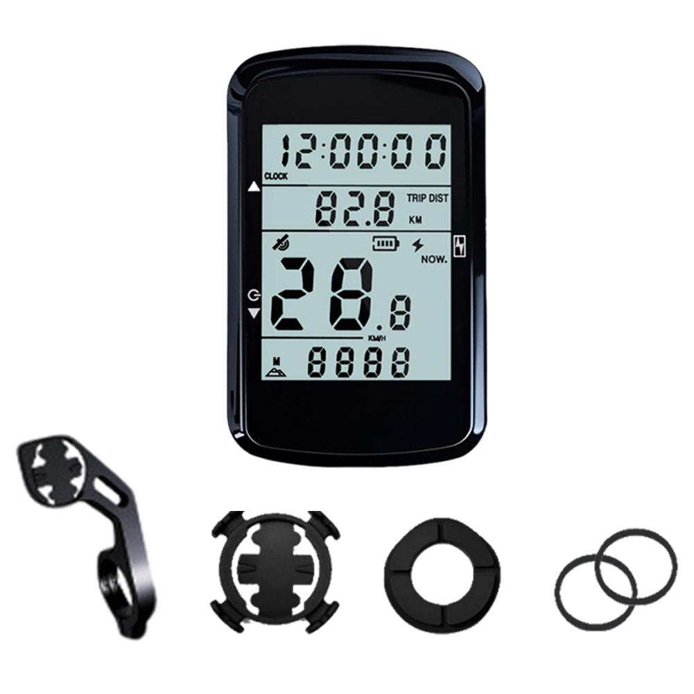 

Wireless Bicycle Computer 2.4 Inch Screen GPS Bike Speedometer with Backlight Wireless Speedometer Rechargeable Bike Accessories
