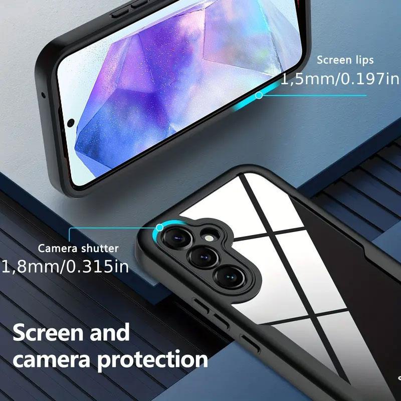 360 Полное покрытие защитный чехол для Samsung Galaxy A55 A54 5G A35 A25 A15 A14 A24 A34 A53 A73 A33 A23 A13 A52S A32 A22 A12 Чехол