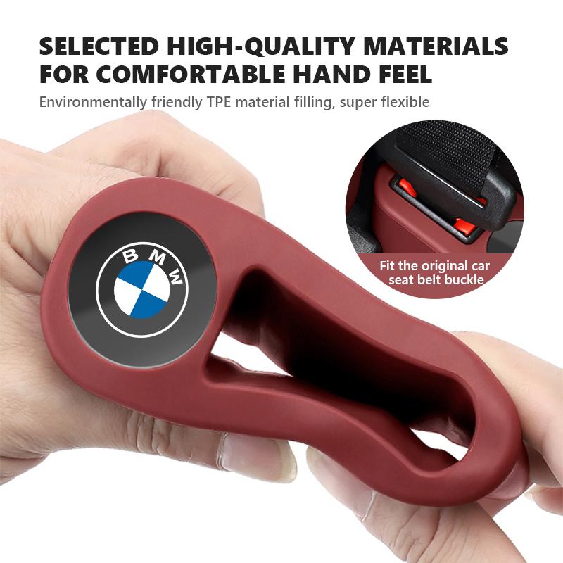 Universal Car Seat Belt Base Anti Scratch Cover Auto Accessories For BMW Performance M E87 E30 E46 E28 F35 G20 E93 F20 X3 X