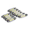 10 PCS 36 MM 12 V 3 SMD 5050 LED Festoon Dme Voiture Ampoules Intérieur Lampe Blanc