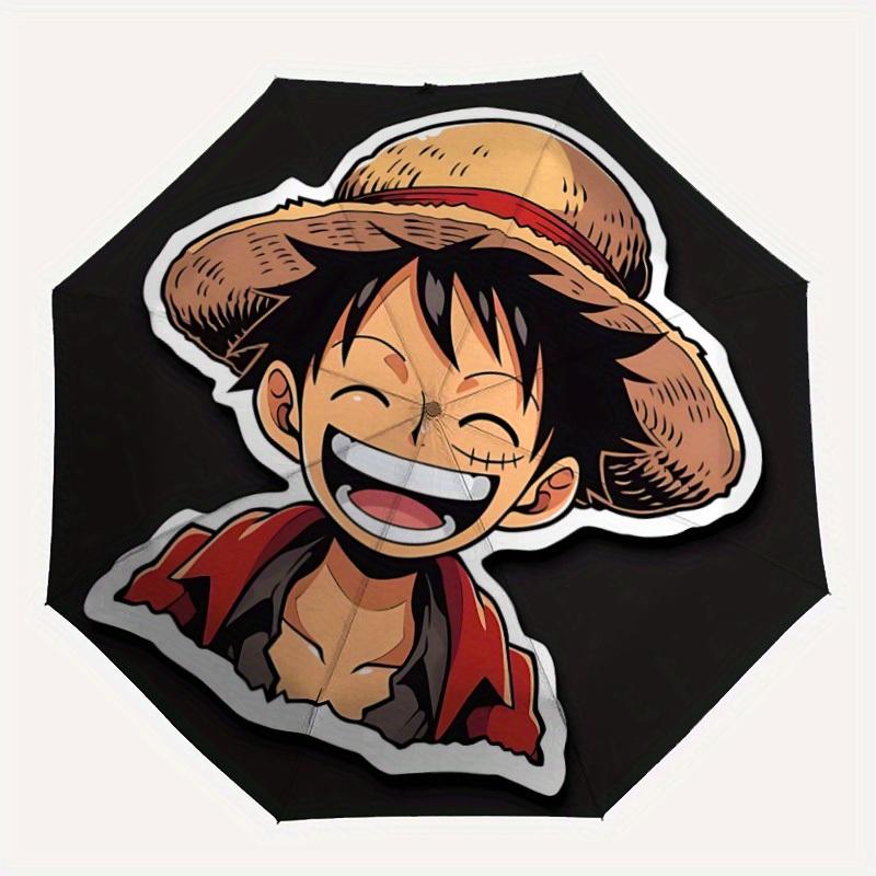 

Luffy StrawHat Automatic Folding Umbrella with Sturdy Iron Frame, Portable Compact Travel Umbrella All-Season Use Parties 0807053