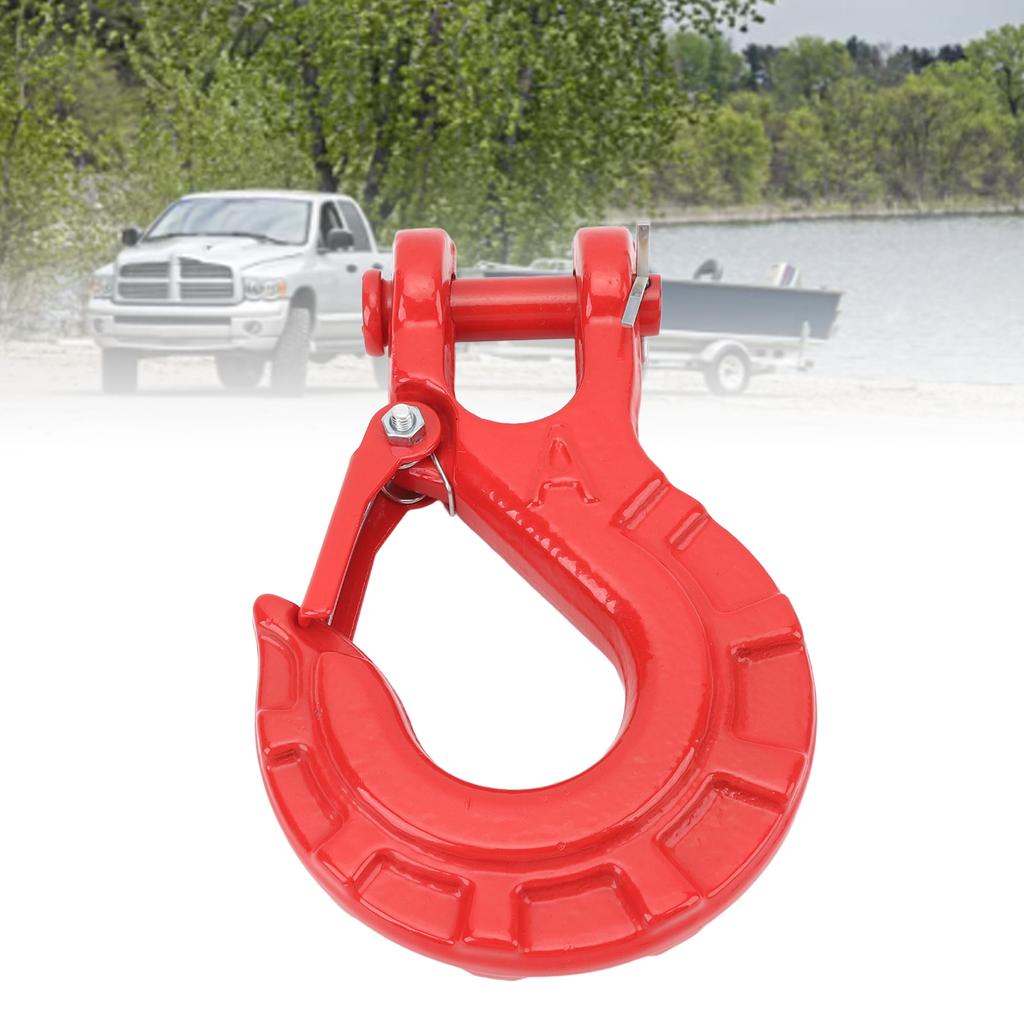 Trailer Chain Hook 3Celsius8in Alloy Steel 15T Versatile Secure Connection   Chain Hook for Truck Transport Tow Winch Hook