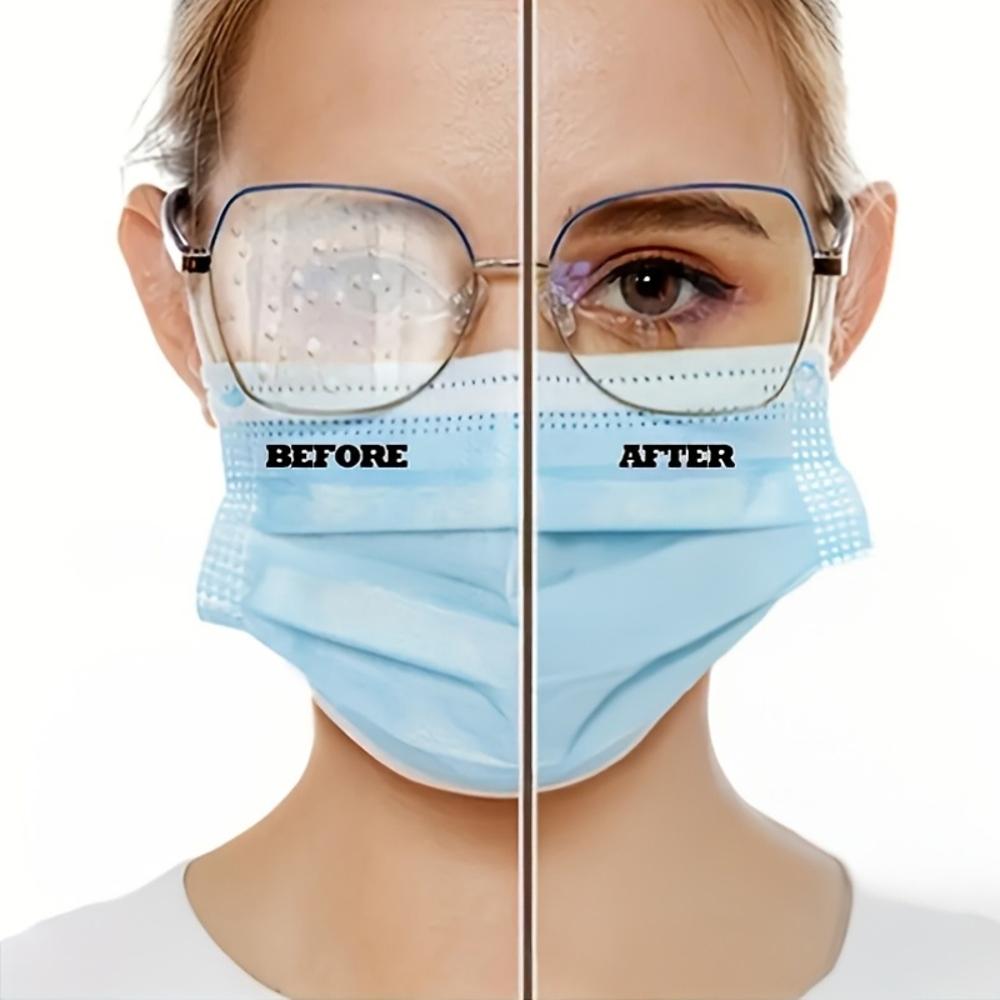 KJM Anti-Fog Solution for Glasses & Swimming Goggles - Clear Vision Restorer, Protective Eyewear Cleaner, Fit for All Glasses, S