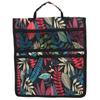 Banco Acolchoado Portátil Oxford para Jardim com Bolsa de Ferramentas Carrinho de Trabalho ao Ar Livre Bolsas Organizadoras Penduráveis Folhas Vermelhas