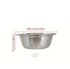 1pc Kitchen Bowl Strainer Holes Washing Rice Sieve Strainer Fruits Vegetable Drain Bowl Stainless Steel Mesh Storage Basin Plate