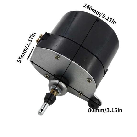 12V Universal Windshield Wiper Motor - Waterproof 12 Volt Front Wiper Motor Fit for Tractor 01287358/7731000001 / 0390506510