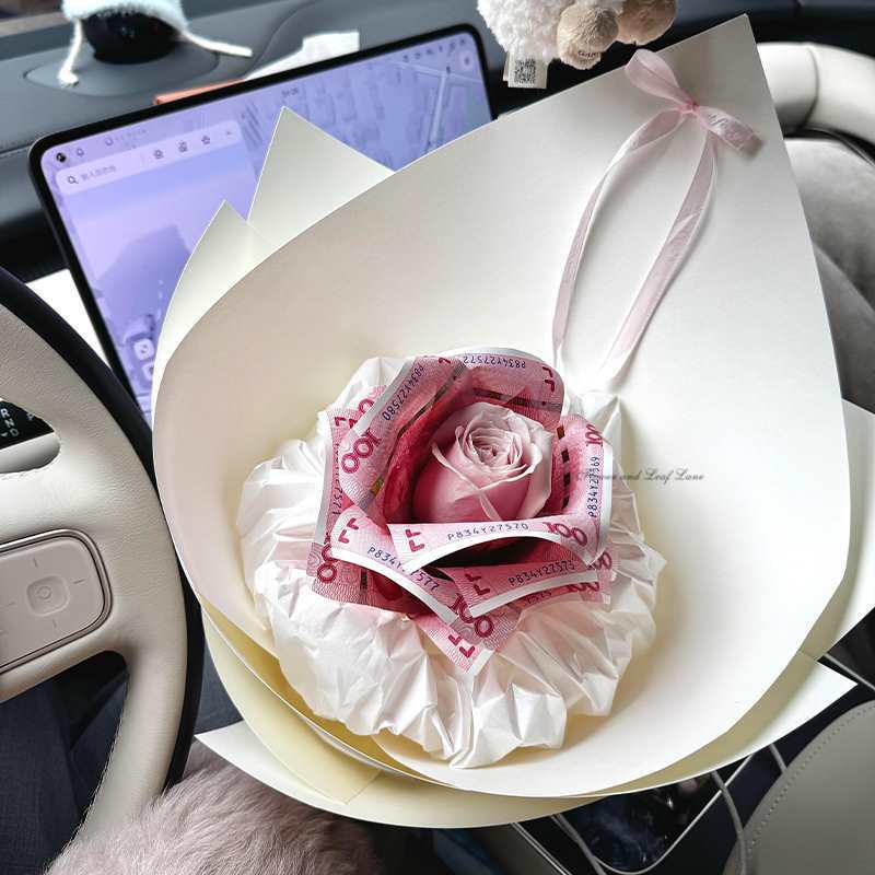 Valentine's Day Camellia Rose Bouquet DIY Kit - Perfect Birthday Gift for Girlfriend or Best Friend