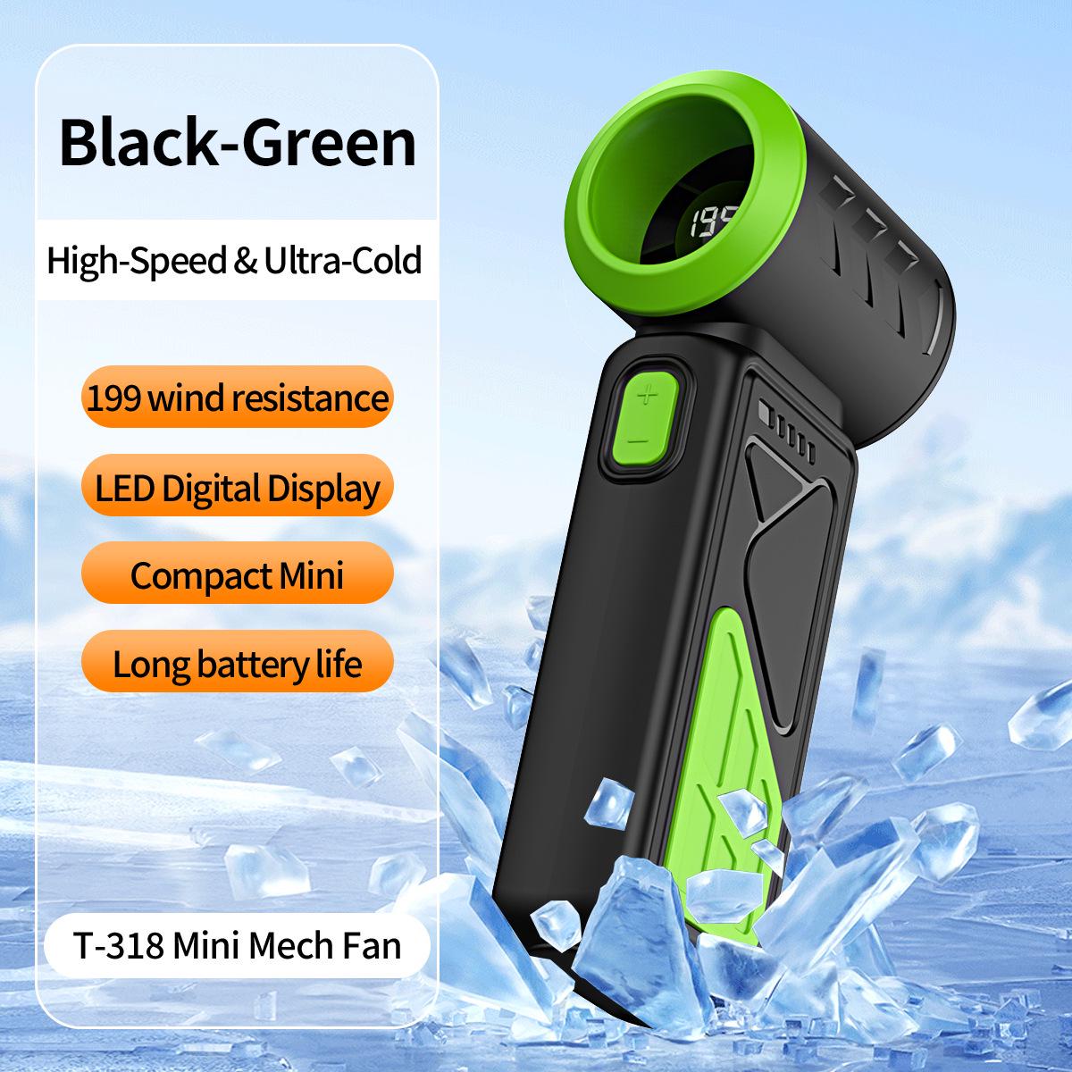 T318 High-Speed USB Mini Handheld Fan - 2026 Southeast Asia Edition 136*56*36 mm