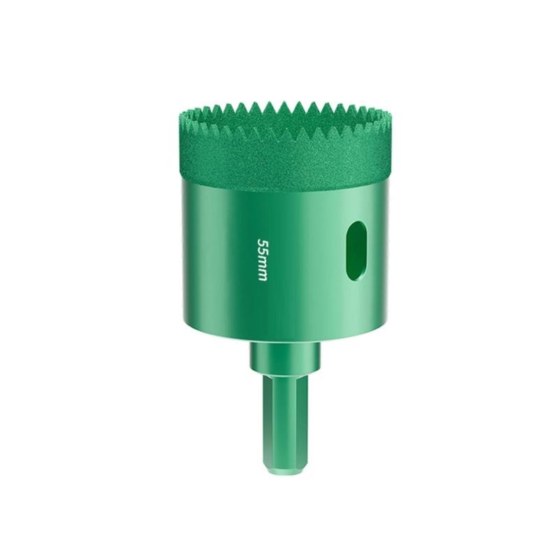 Multipurpose Tile Drill Bit Serrated Edges Serrated Dry Drilling Hole Opener Effortlessly Drilling into Ceramic Glass