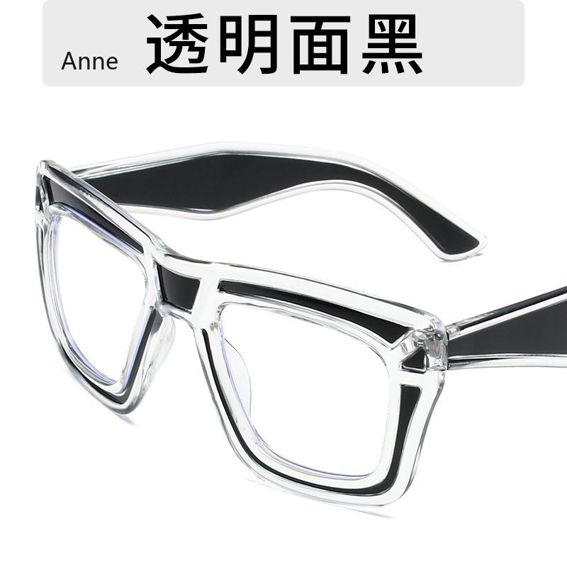 

Fashion Large Frame Cat Eye Clear Lens Glasses Frames Party Cateye Decorative Glasses Spectacles For Women Blue Light Blocking
