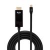 Kabel Adapter LINDY Mini DisplayPort - HDMI 10.2G 2m Czarny 4K UHD 30Hz