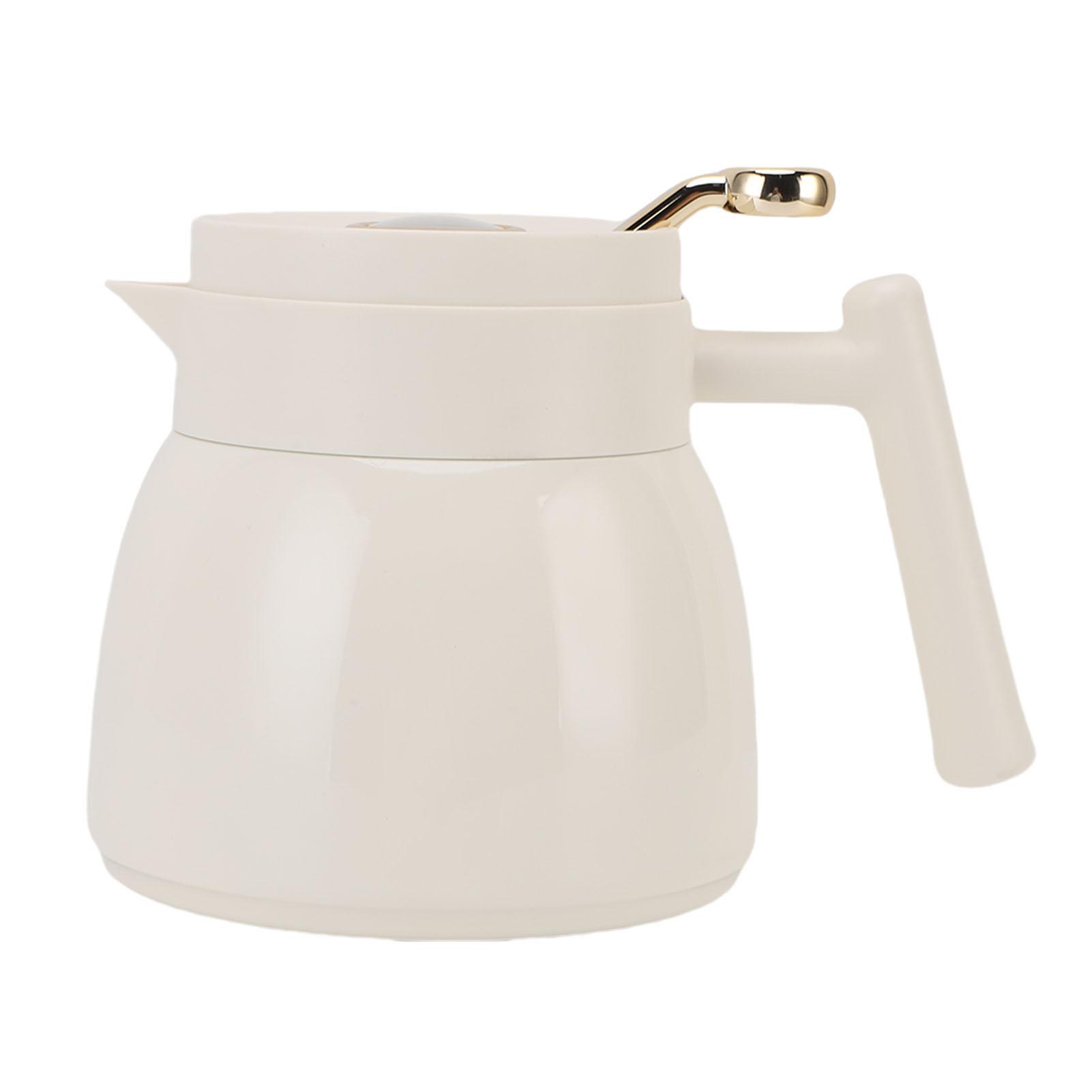 

Термочайник с фильтром 880 мл Изолированный кофейник из нержавеющей стали Кувшин для воды и напитков L(for 6.5-9kg) белый