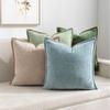 Simple Chenille Cushion Cover Solid Color Soft Throw Pillow Cover Velvet Multiple Size Decorative Pillowcase Seasonal Decor