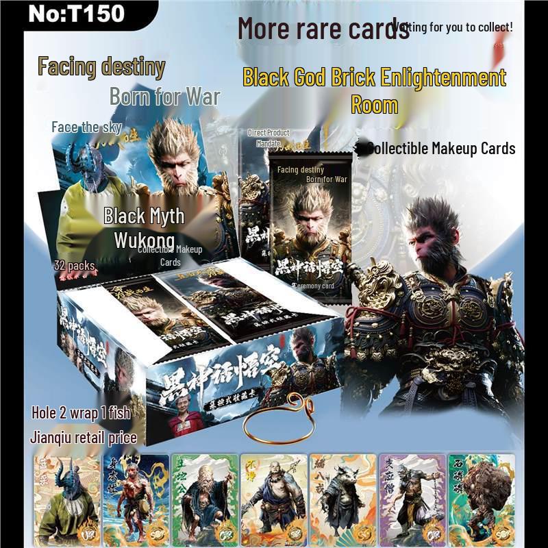 20 Black Myth Wukong Collectible Cards: Chosen One Laser & Holo Editions - Fan-made Blind Box Set