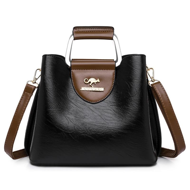 PU Soft Leather Texture Handheld Bag New Women Bag Niche Design Fashion Shoulder Sling Bag Large Capacity Tote Bag