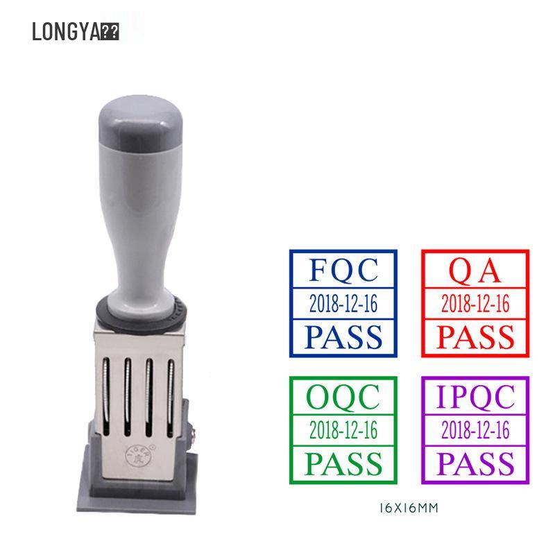 ED Rotary Date Stamp (Square) 16x16mm, 19x19mm, 21x21mm Quality Inspection Stamp