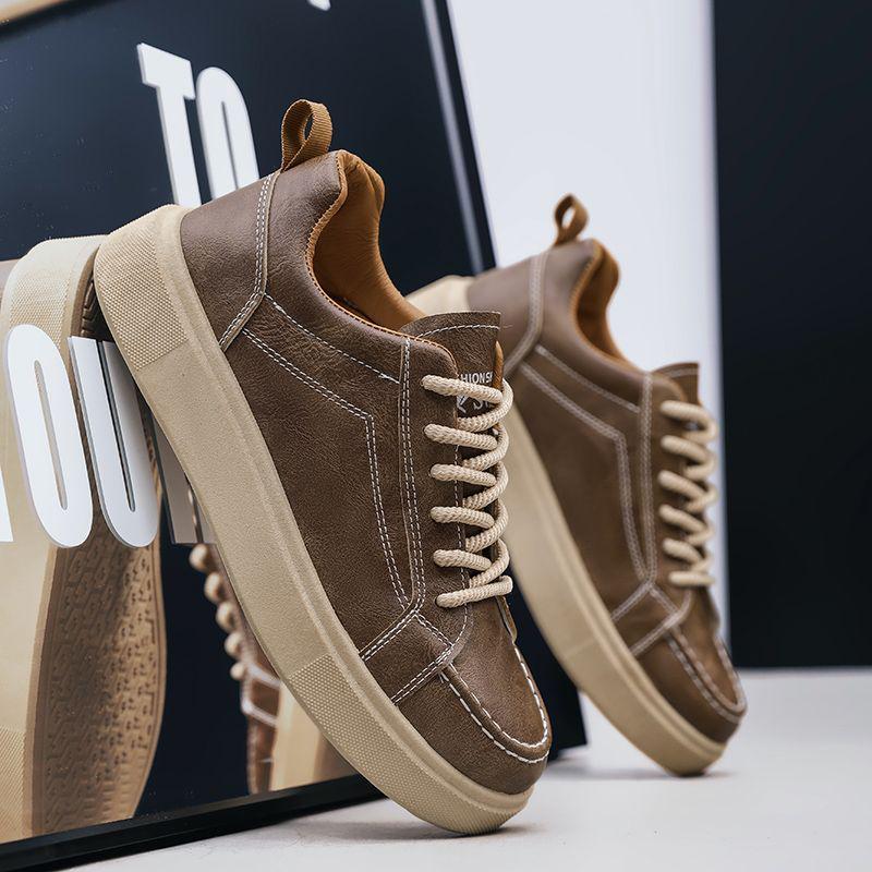 

Мужские парусиновые кроссовки 2025 года, устойчивые к загрязнениям, спортивная повседневная обувь с модным ретро-стилем, нескользящая подошва US 6