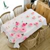 Fashion Rose Flower Tablecloth Wedding Decoration Party Arrangement Coffee Table Restaurant Fireplace Rectangular Tablecloth
