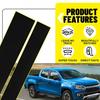 4X Pillar Posts Black Door Trim Cover For Chevy Colorado GMC Canyon 2015- EA