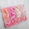 288pcs Solid Color False Nails Matte Finish Full Cover Nails New Acrylic Fake Nails  Daily Wear