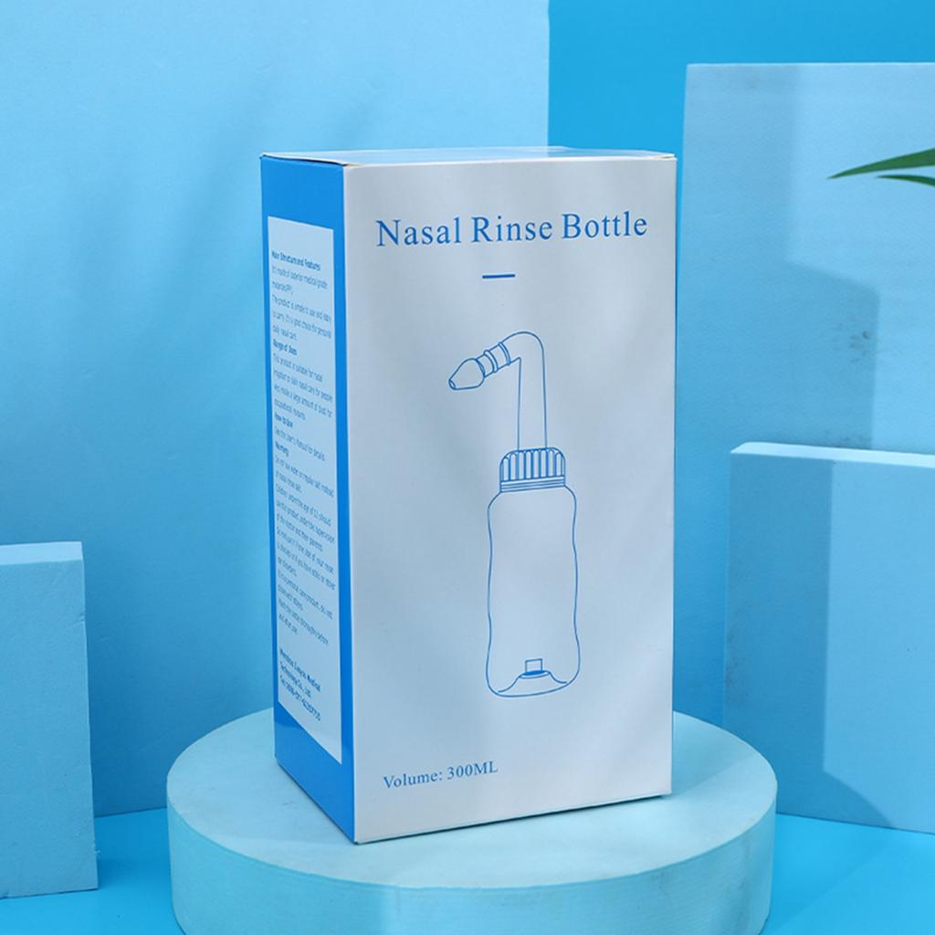 300ml Nose Rinse Bottle Food Grade Washing Nasal Irrigation System Cleaner for Adult Children