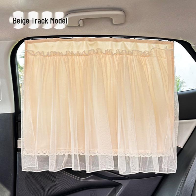 Butterfly Baby Sun Protection Suction Cup Car Curtains - Heat Insulation & Privacy Side Window Gauze Shade