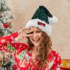 Merry Christmas Decoration Christmas Hat Sequins Beanie Hat Cute Santa Claus Hat  Female/Girls